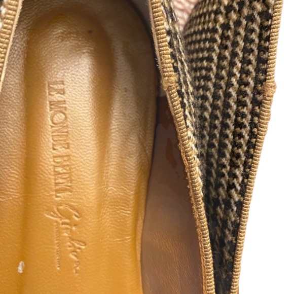 Le Monde Beryl Venetian Loafers in Houndsooth - Picture 2 of 8